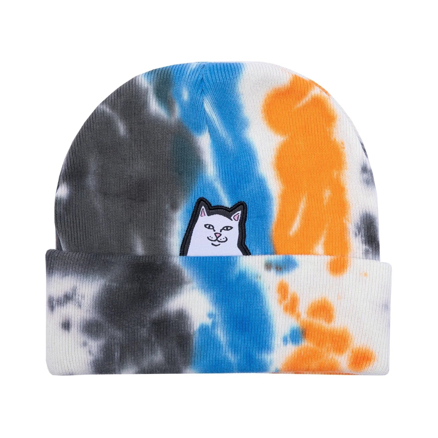 Lord Nermal Beanie (Blue / Orange Tie Dye)