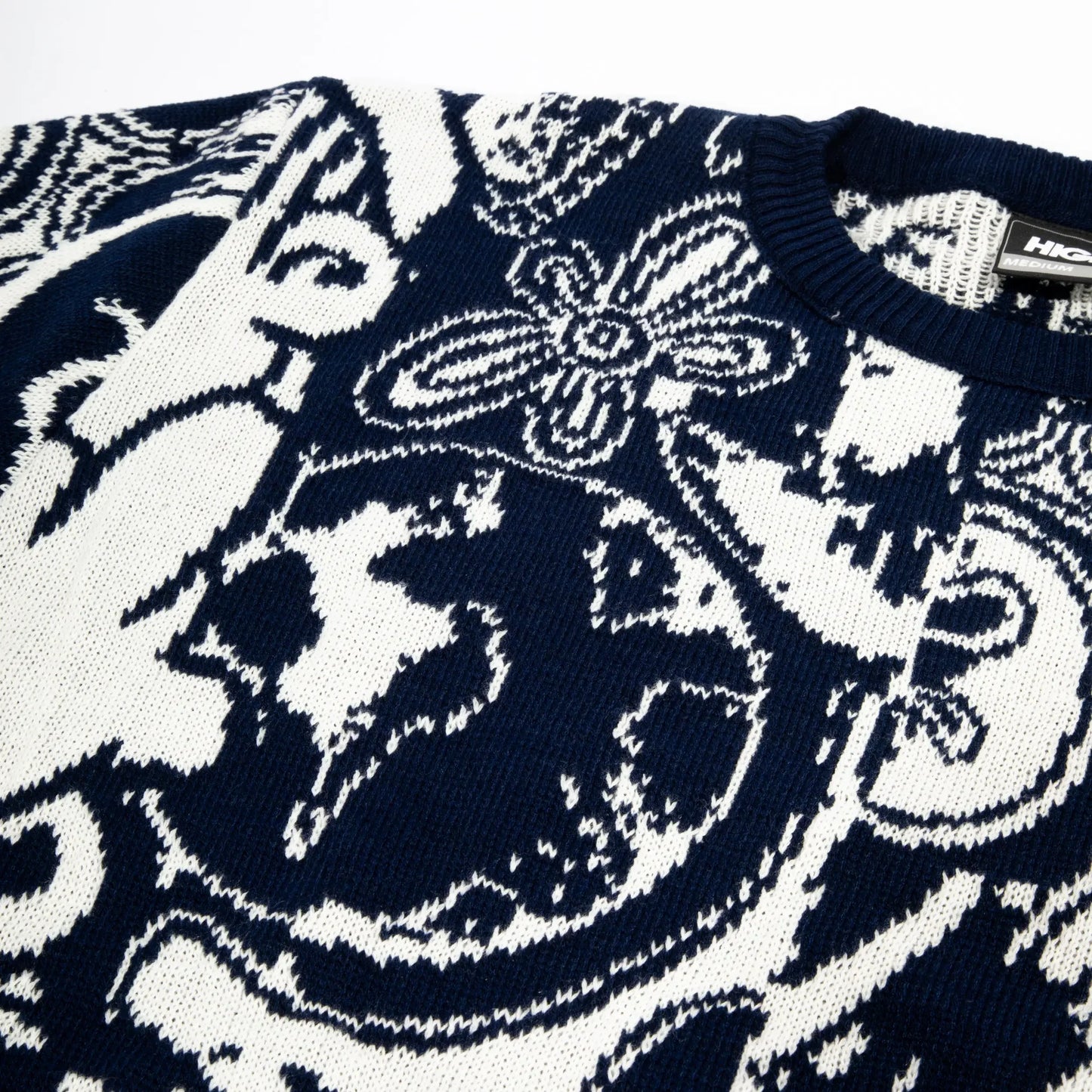Sweater Jizzy White/Navy