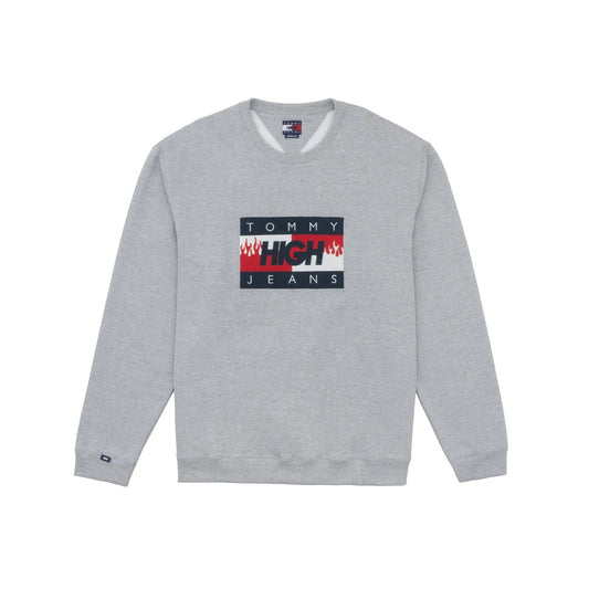 TJ x HIGH Crewneck Logo Heather Grey