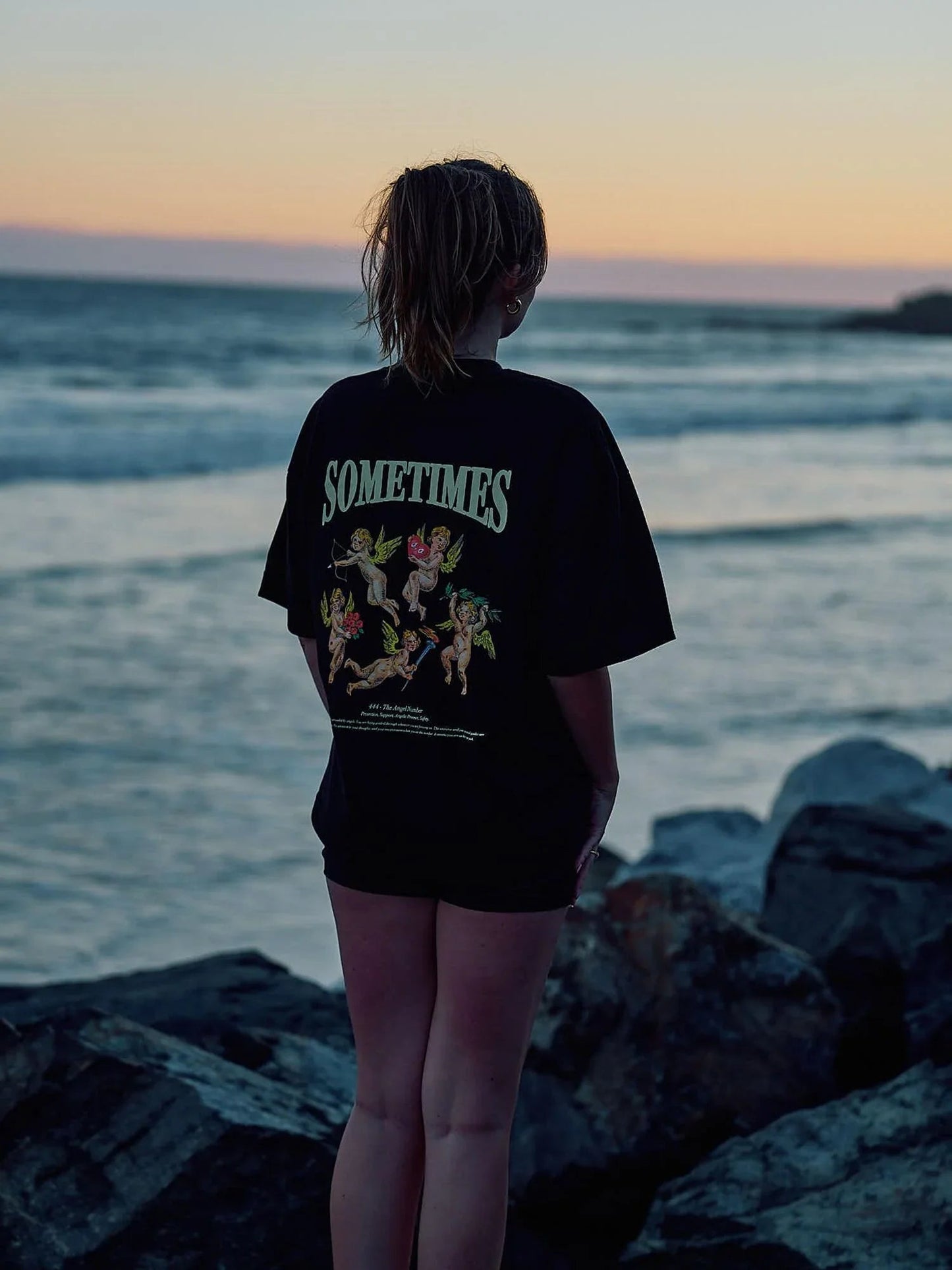 Camiseta Boxy Angel Number