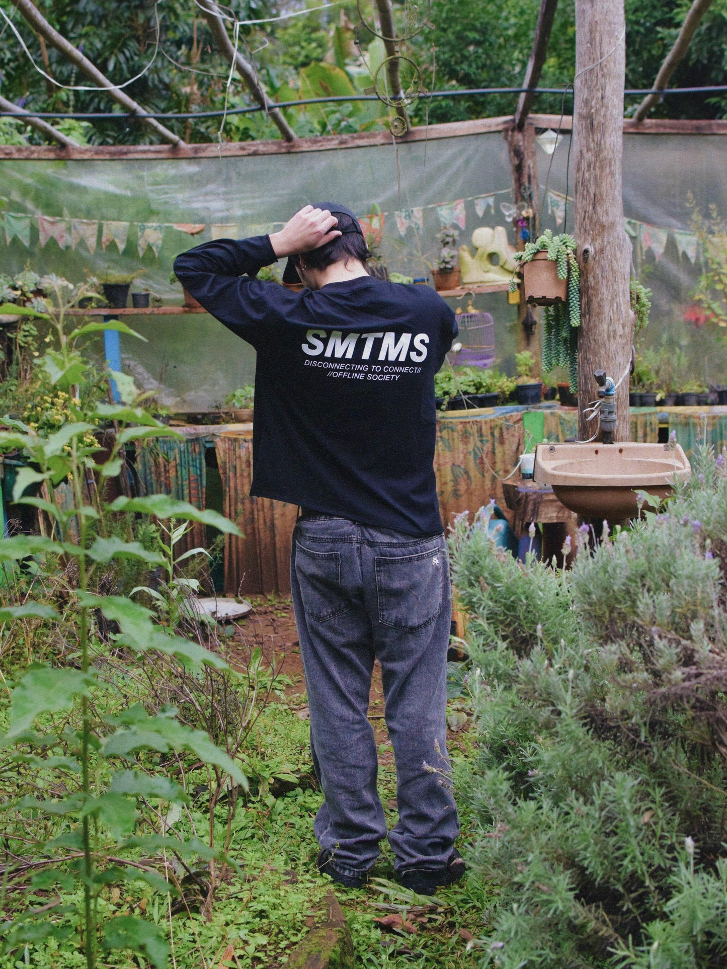 Camiseta Manga Longa SMTMS Preta