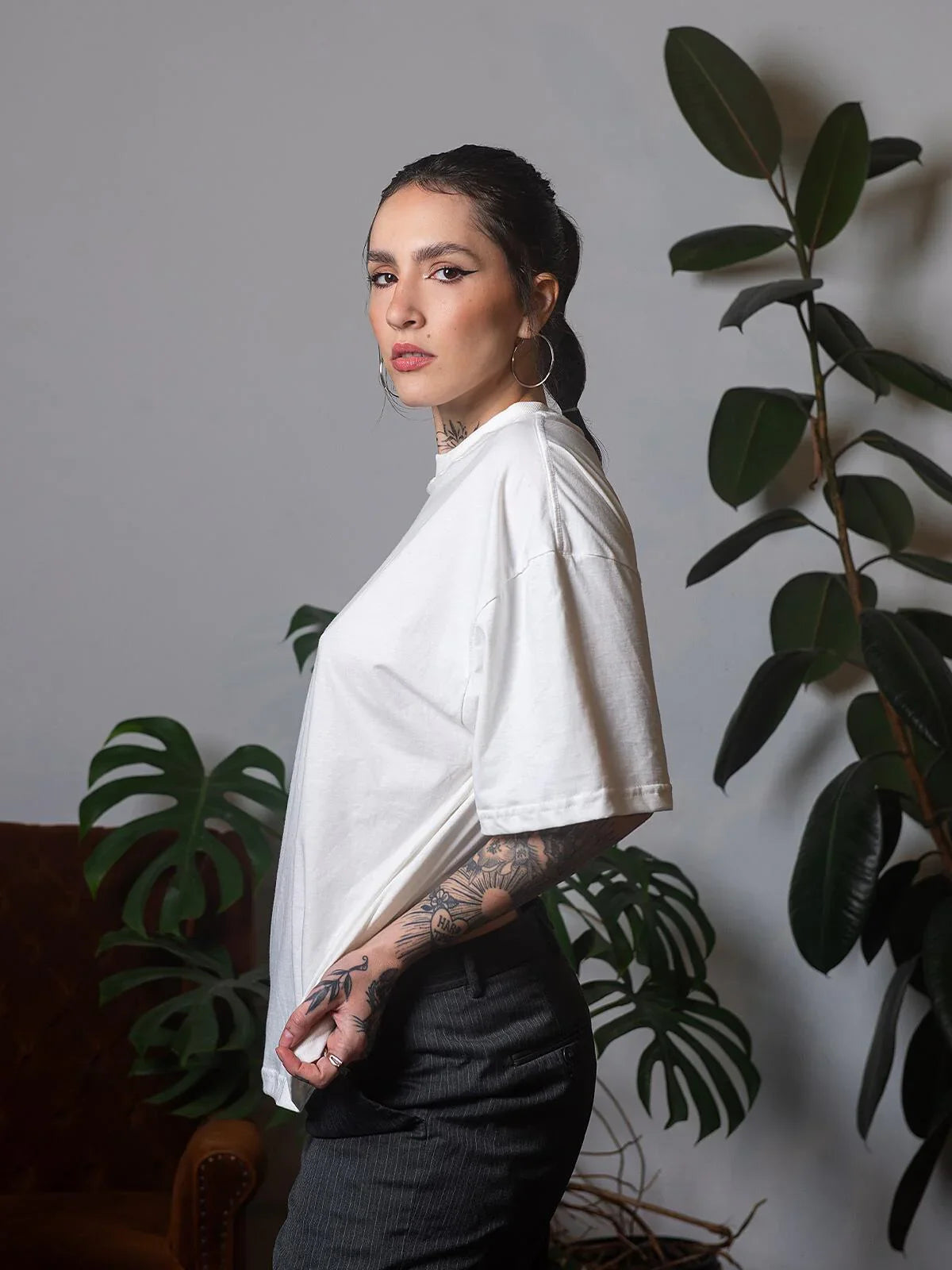 Camiseta Boxy Off White