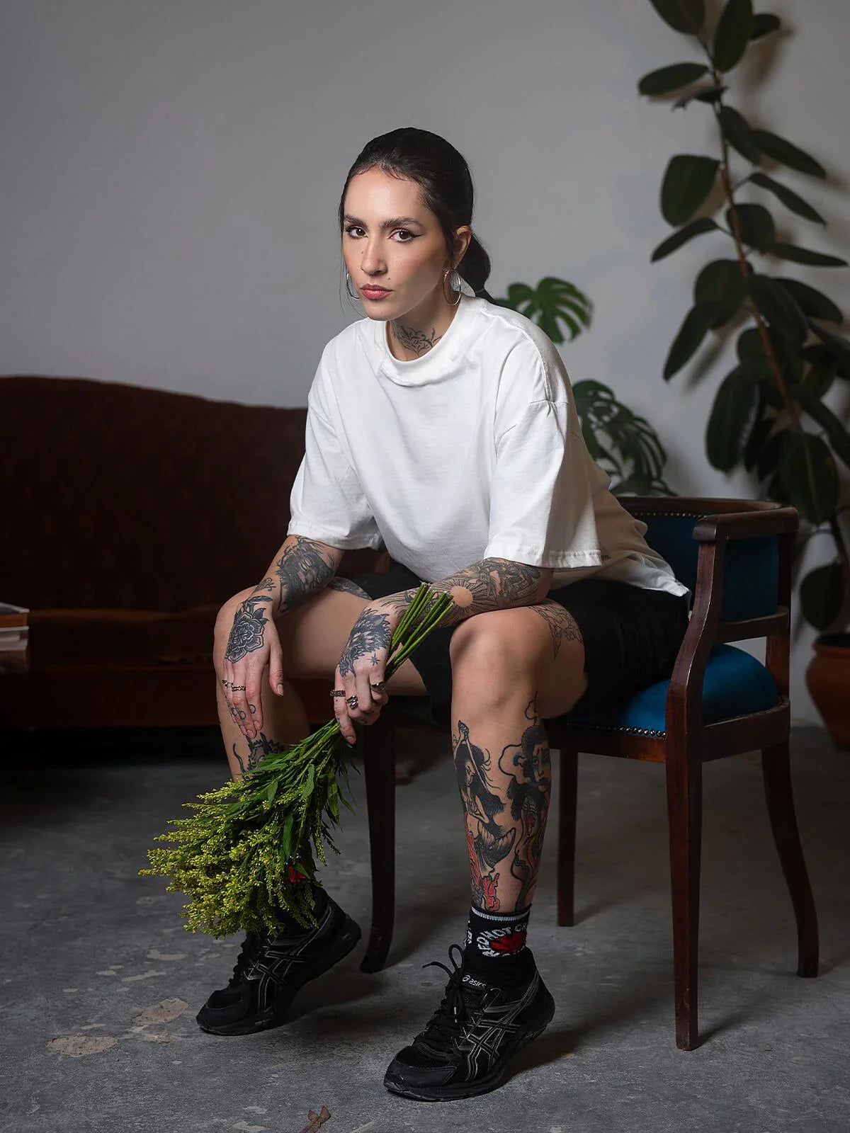 Camiseta Boxy Off White