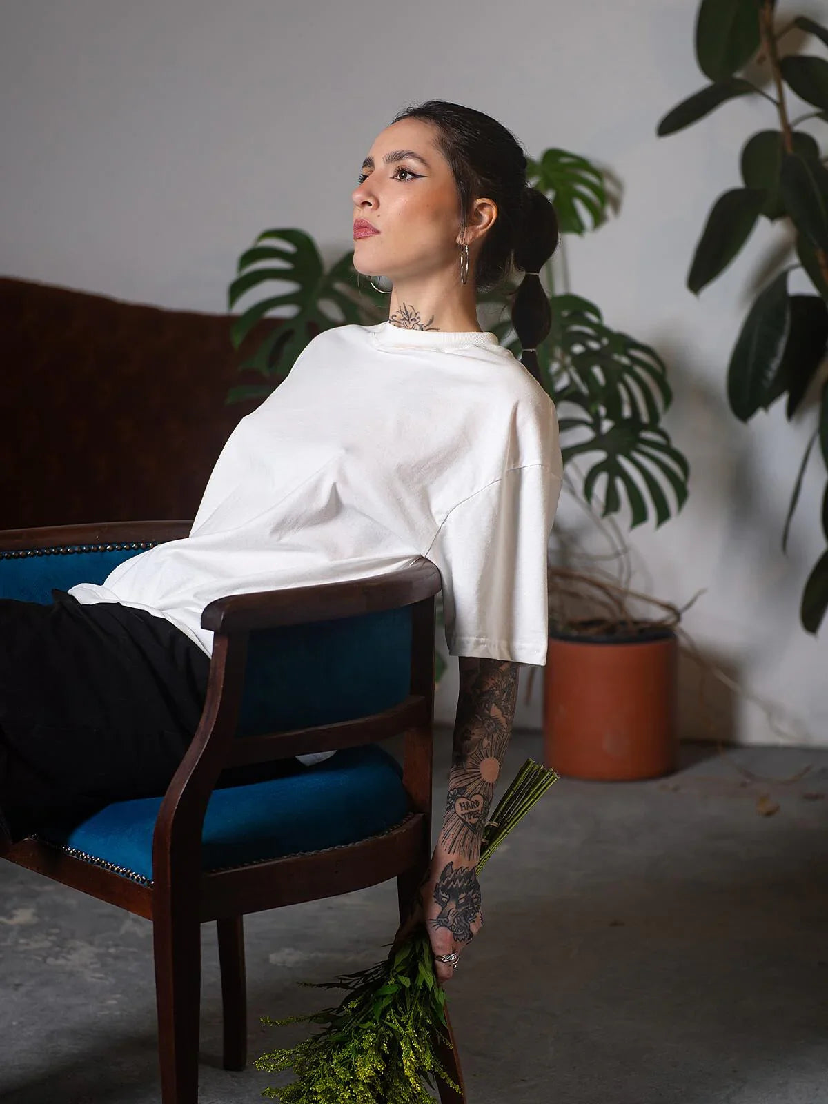 Camiseta Boxy Off White