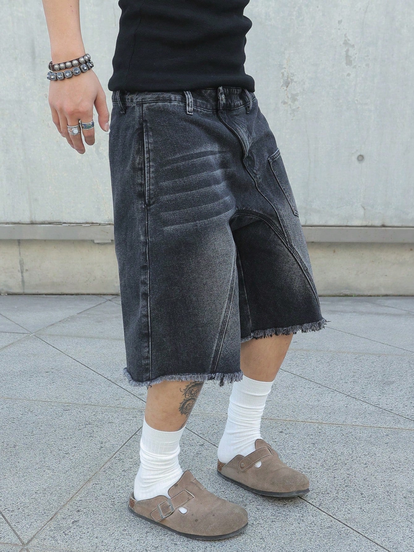 Shorts Denim Black Stusy
