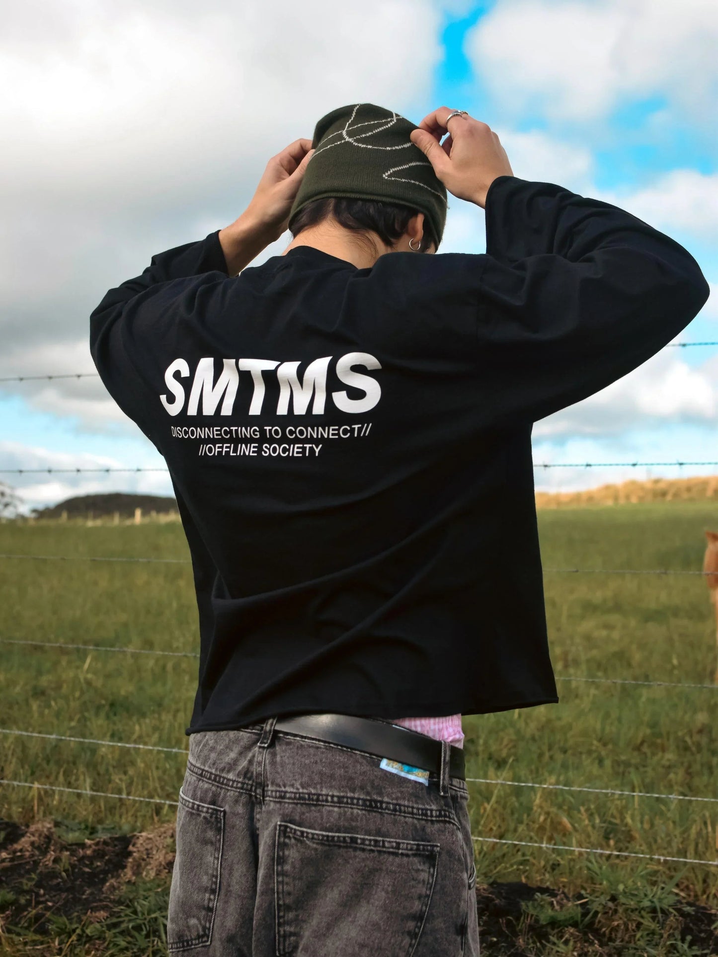 Camiseta Manga Longa SMTMS Preta