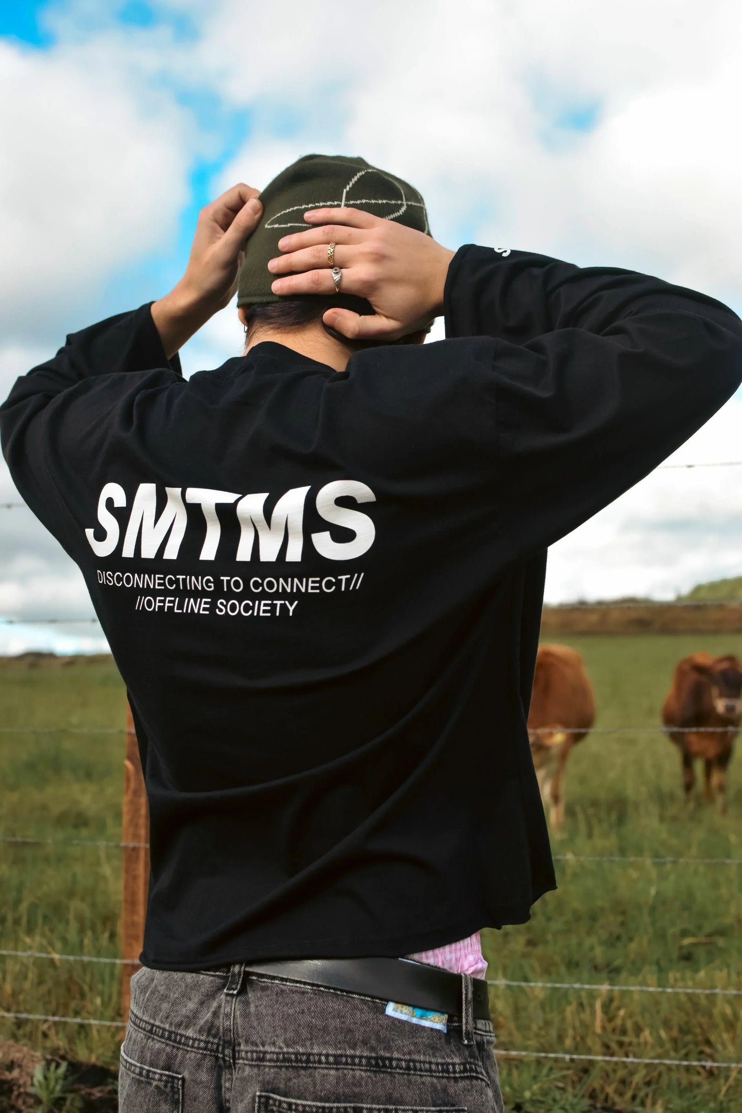 Camiseta Manga Longa SMTMS Preta