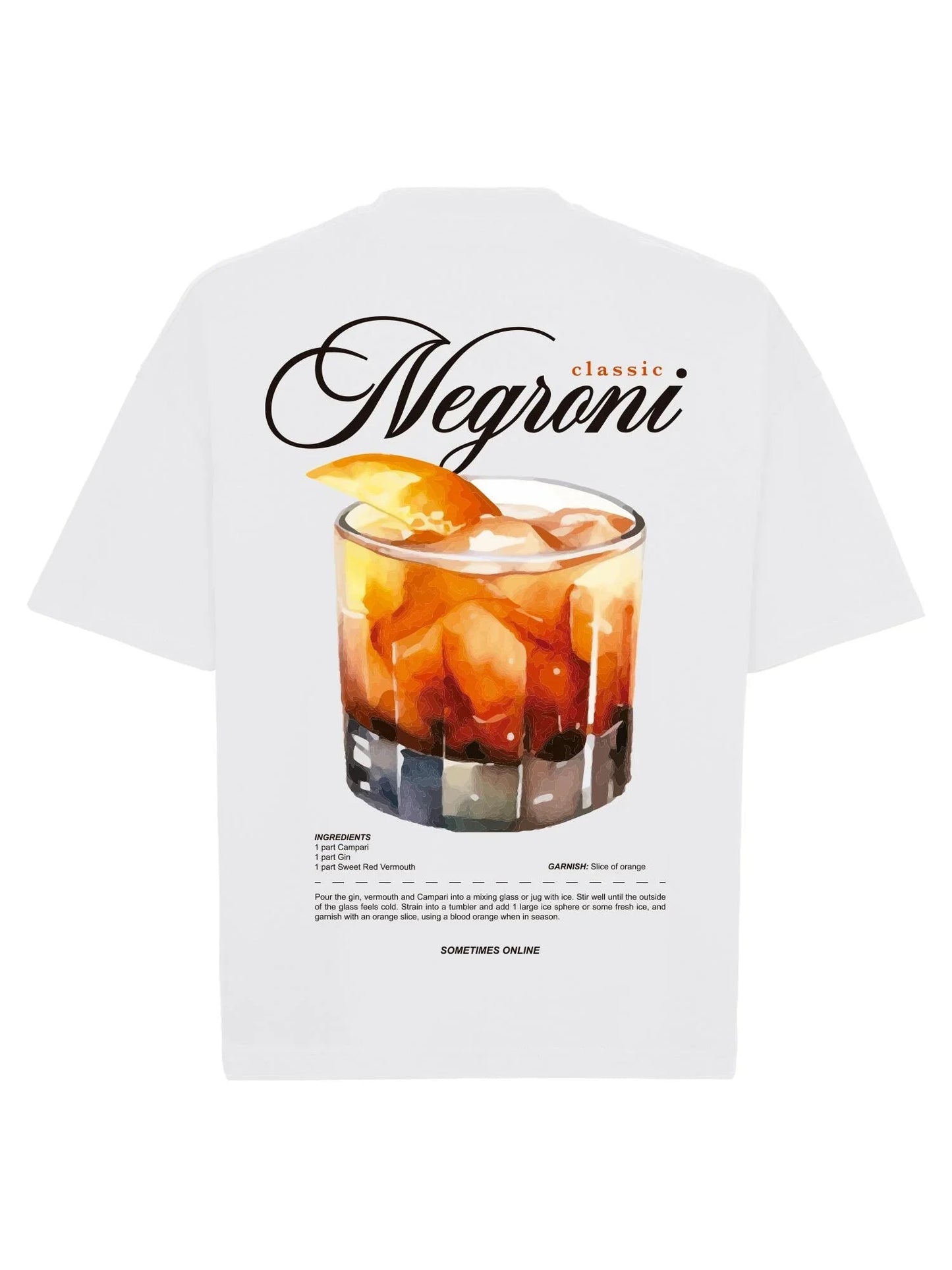 Camiseta Boxy Negroni