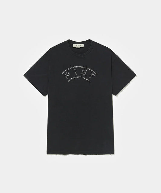 UEFA Distressed T-shirt Vintage Black