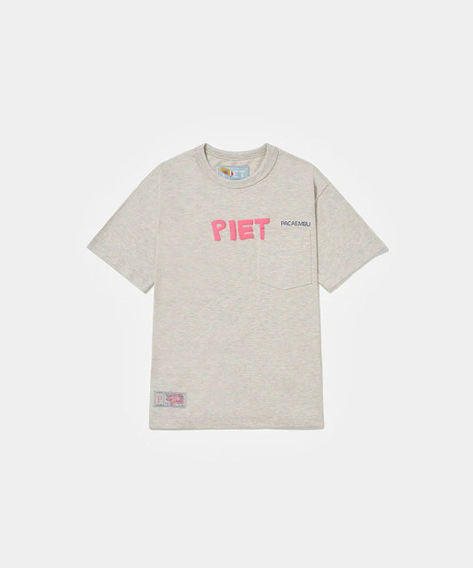 Piet + Pacaembu T-shirt - Grey