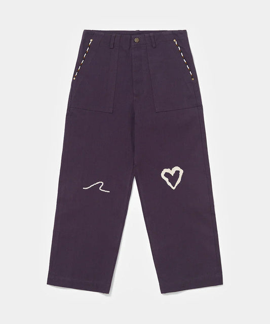 Selvedge Denim Pants - Purple