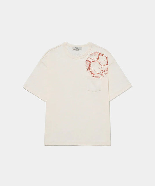 Football Pocket T-shirt Bone White