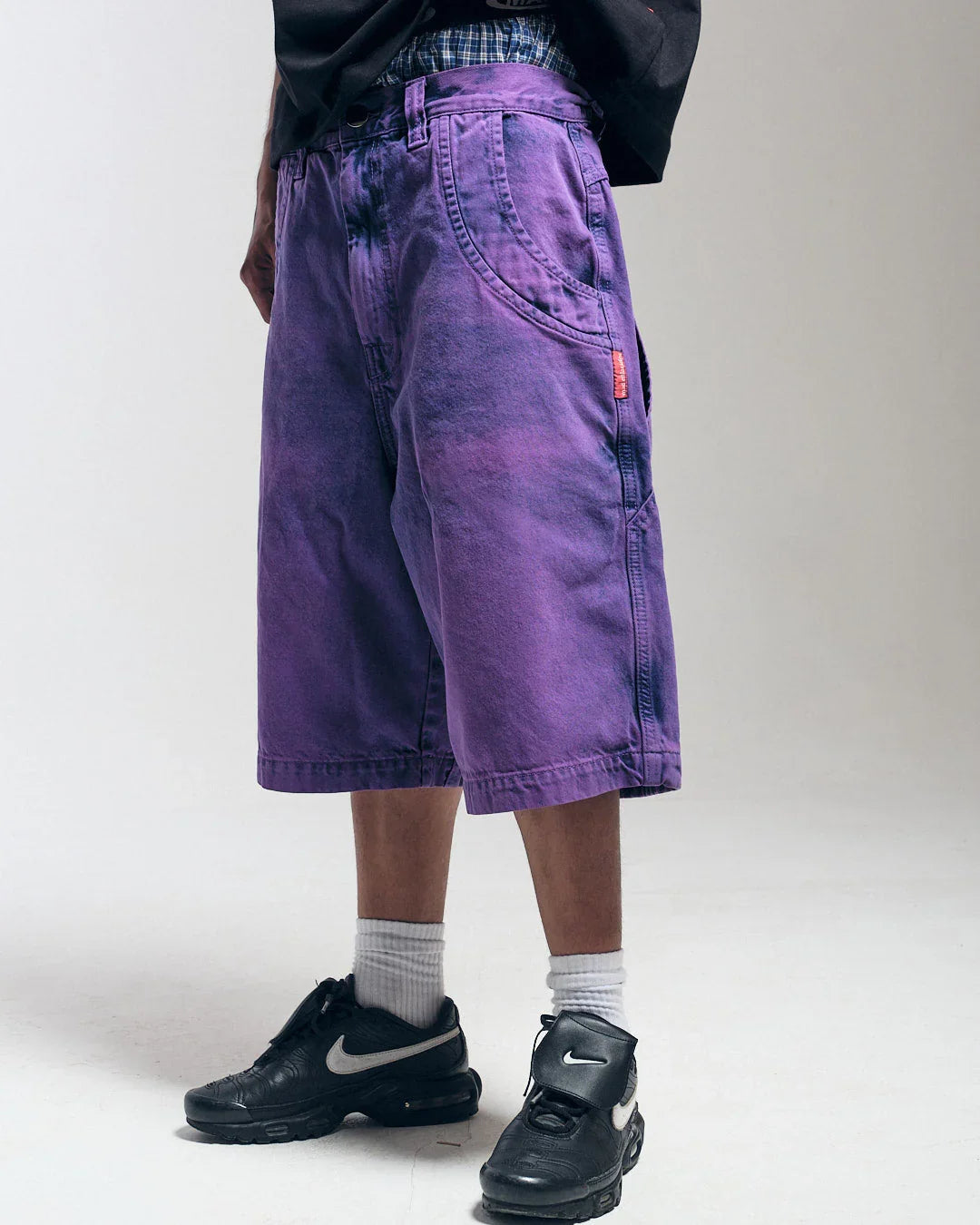 BERMUDA JEANS DOUBLE HAND LILÁS