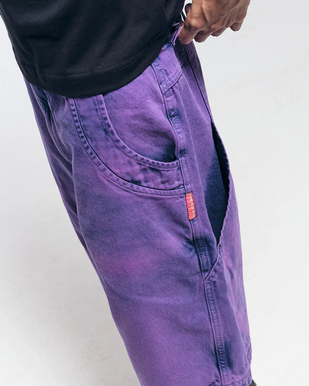 BERMUDA JEANS DOUBLE HAND LILÁS