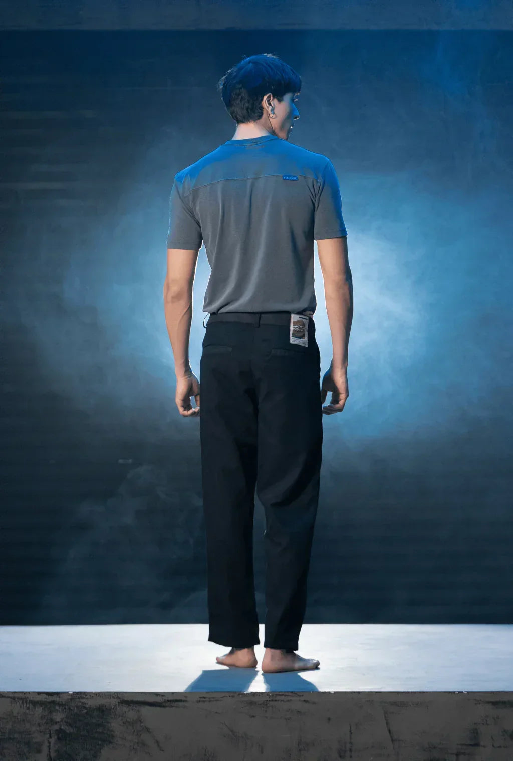 Camiseta Slim Cinza Estonado