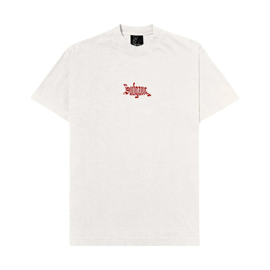 TEE BASIC OFF WHITE / RED LOGO