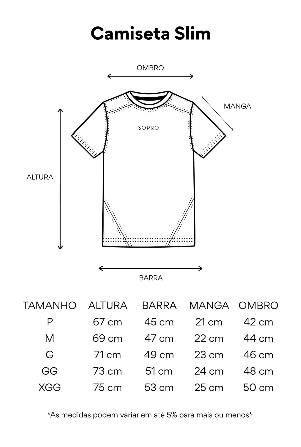 Camiseta Slim Preta