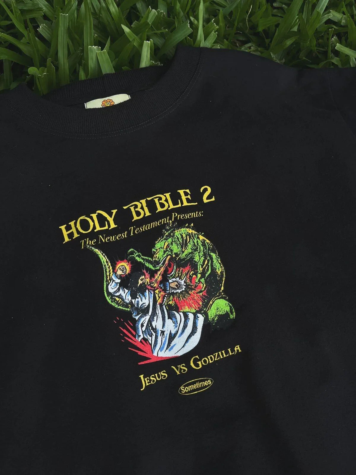 Camiseta Jesus vs Godzilla